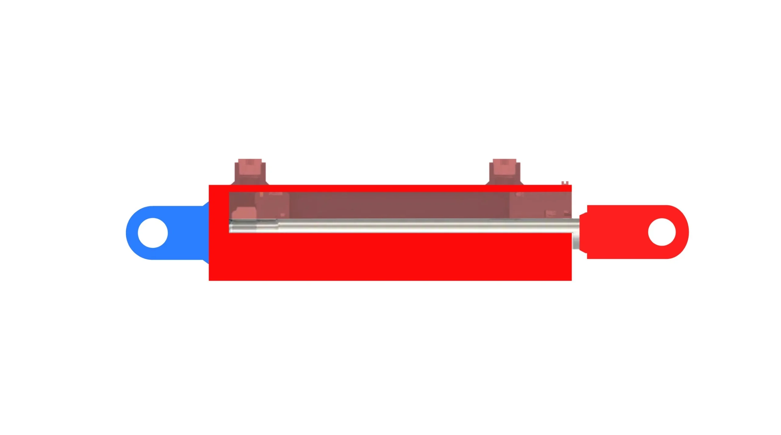 Hydraulikzylinder Grundmontage