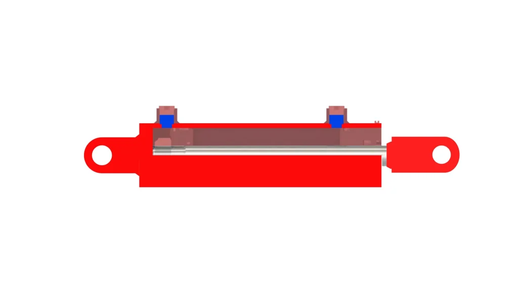 Vérins hydrauliques Ports soudés pour l'extension et la rétractation